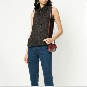 Veronica Beard Bertrand Silk Sleeveless Top